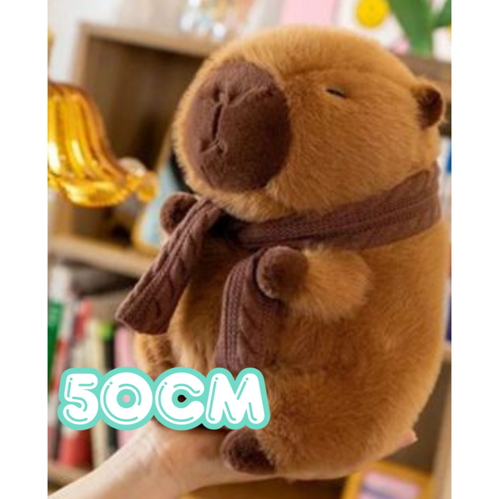 Capivara de Pelúcia com Cachecol 50cm em Oferta na Shopee