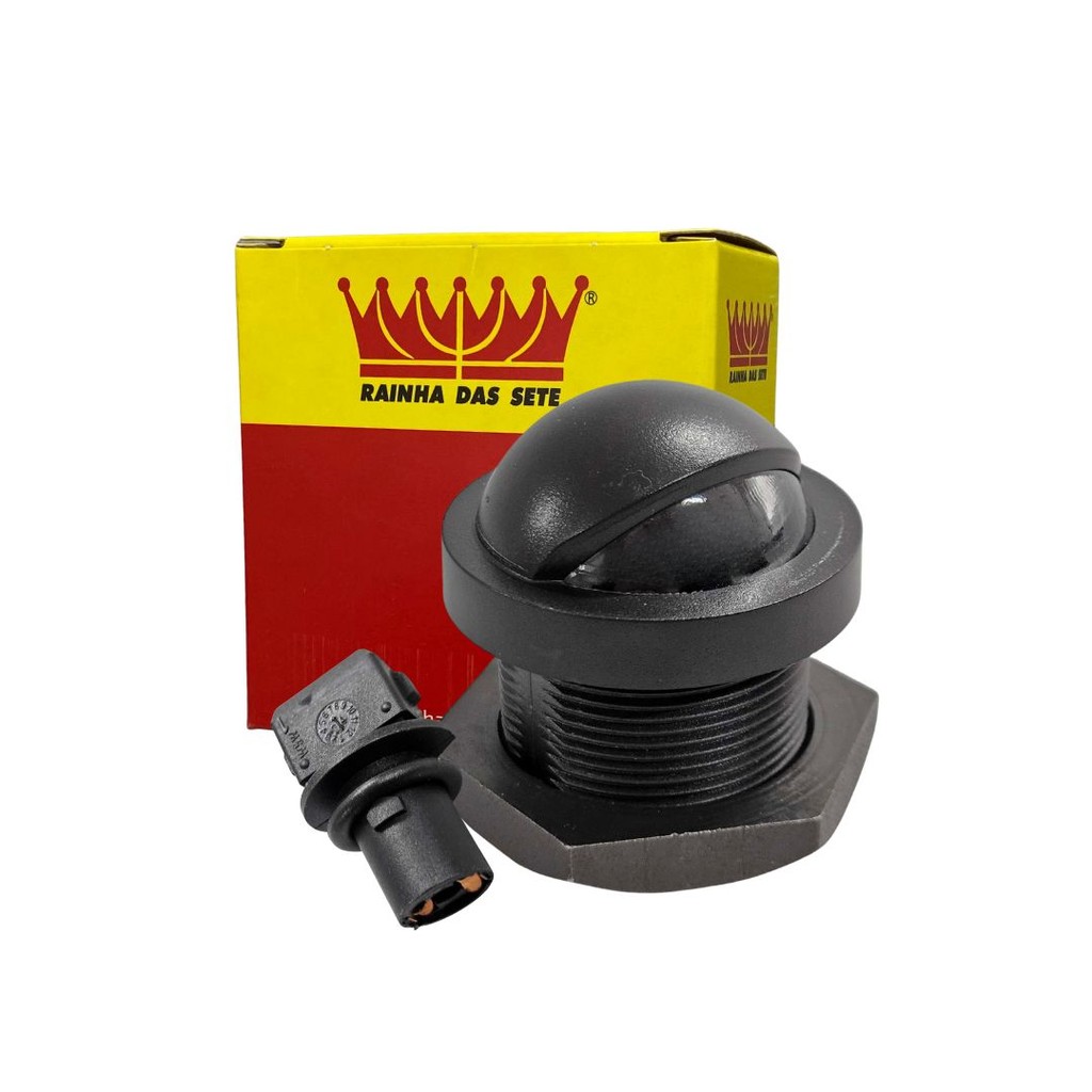Lanterna Luz Placa Para Ford F1000 Todas Ranger 1998 a 2009 Com Soquete Rosca Lente Acrilico ETE3517