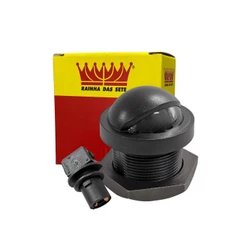 Lanterna Luz Placa Para Ford F1000 Todas Ranger 1998 a 2009 Com Soquete Rosca Lente Acrilico ETE3517