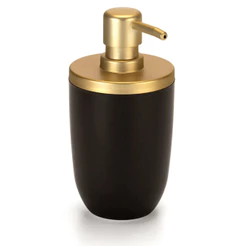 Dispenser Porta Sabonete Liquido 500ml Saboneteira Banheiro Lavabo Preto