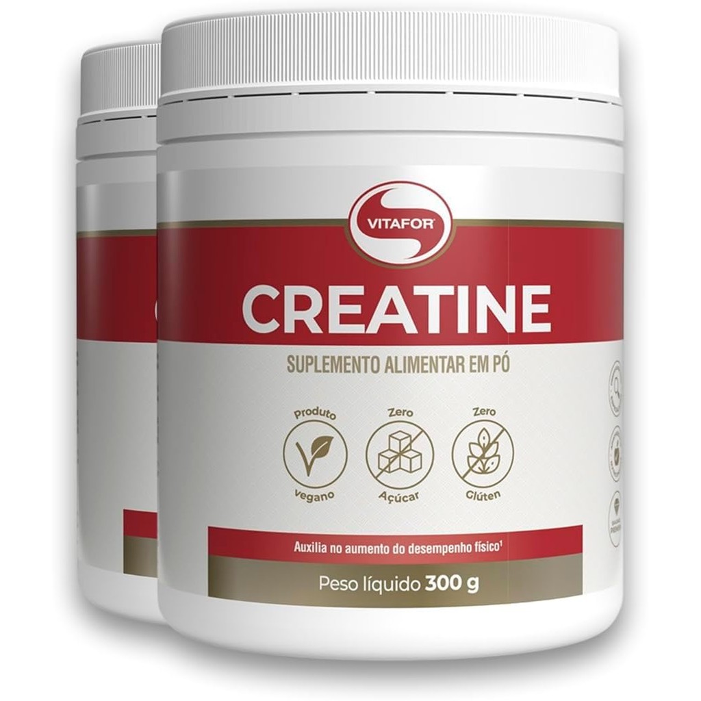 Kit 3 Creatina Monohidratada Creatine Vitafor 300g