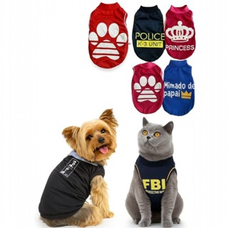 Roupa Para Cachorro Regatas  100% Malha Estampas Variadas Roupa Pet Verão Tam 0 ao 12 em Oferta na Shopee