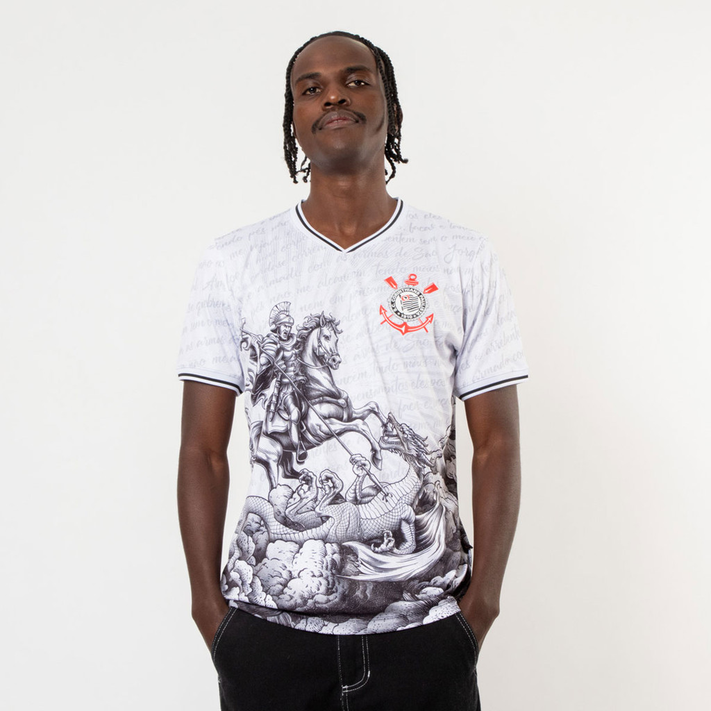 Camisa Corinthians São Jorge Branca