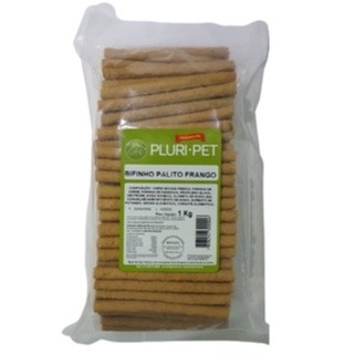 KIT 03 UNID - Bifinho Macio Palito - PLURI-PET - Sabor Frango - 1 Kg