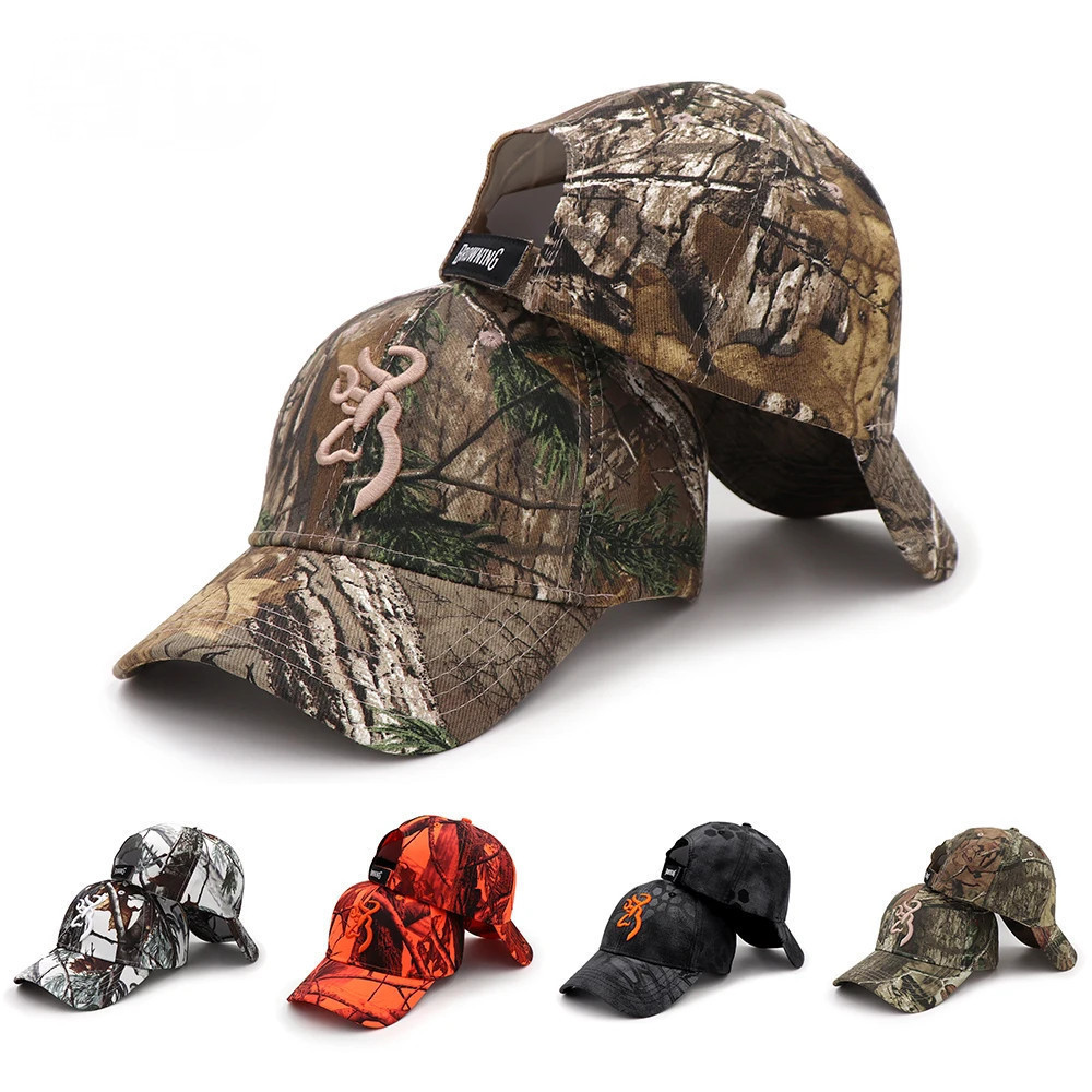 Boné de Beisebol com Estampa de Árvore, Bonés de Pesca Masculinos, Chapéu de Camuflagem para Selva, Bonés de Caminhada