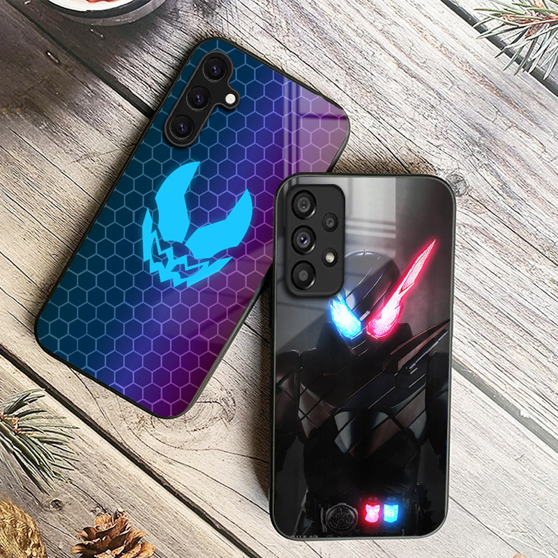 Kamen Rider 04 Capa De Telefone De Vidro Para Samsung Galaxy A14 A16 A30 A22 A32 A33 A15 A35 A42 A55 A56 4G A52 A53 A54 