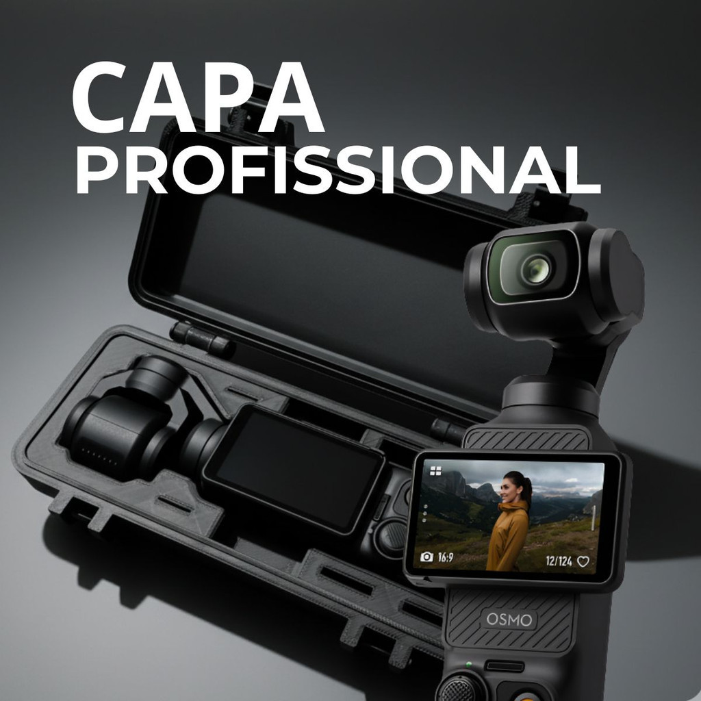 Case pra Camera Osmo Pocket 3 Dji Estojo Anti Impacto Rigida proteção câmera gimbal portátil