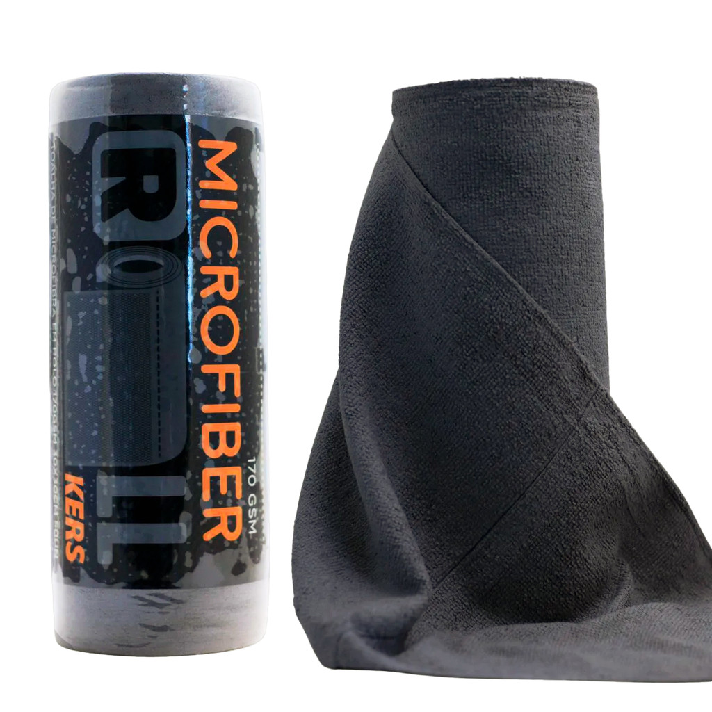 Rolo de Microfibra Roll Kers 50 Unidades Microfibra 30x30 Cinza 170gsm em Oferta na Shopee