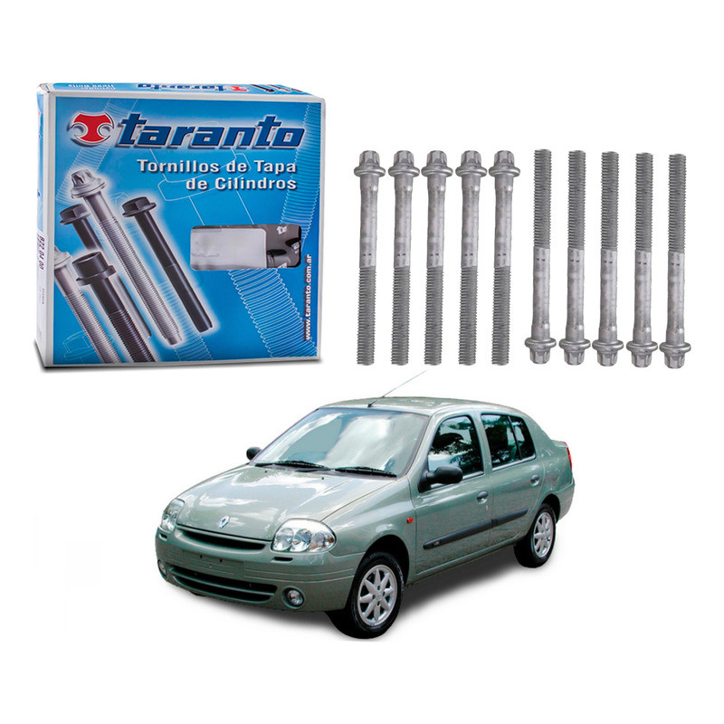 Jogo Parafuso Cabeçote Clio Sedan 1.0 16v 2000 A 2002