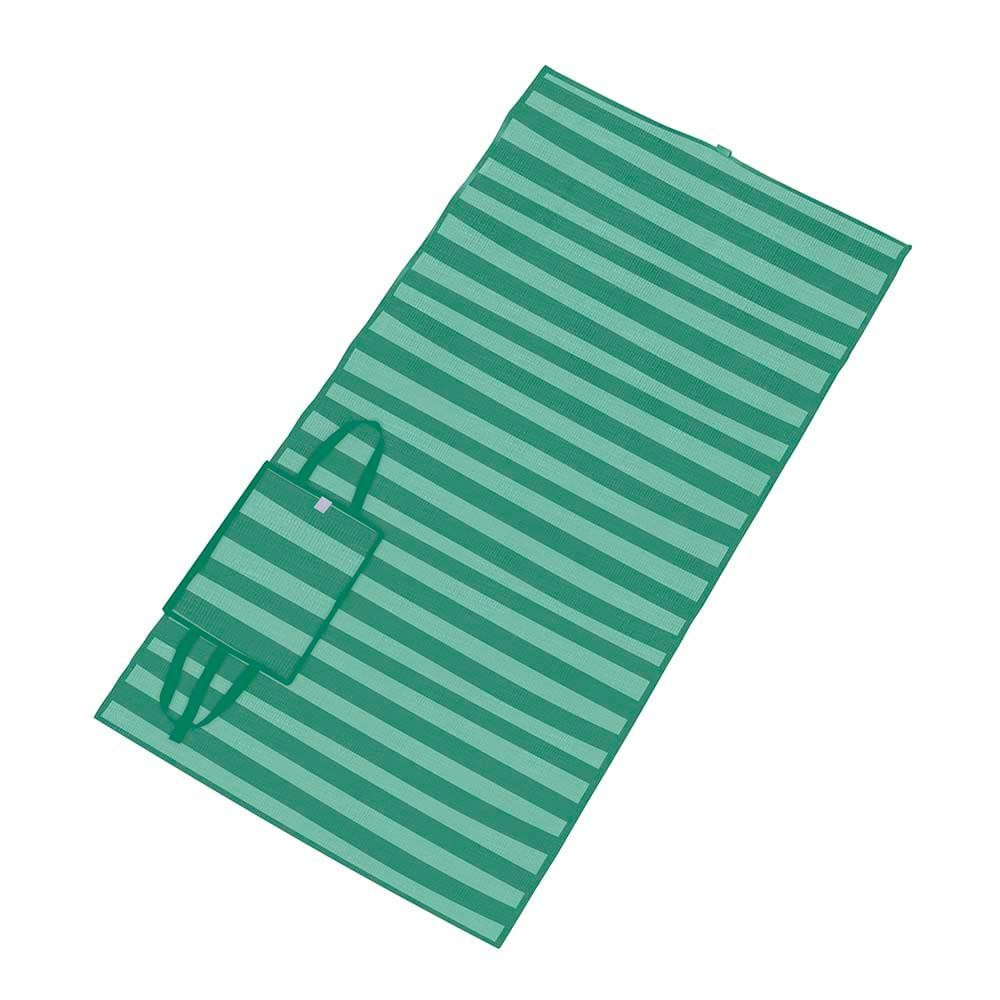 Esteira de Praia Dobrável em Polipropileno 1,80m x 90cm - Turquesa