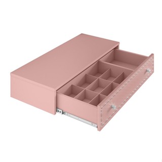 Penteadeira Suspensa Strass 1 Gaveta Rosê 80 cm em Oferta na Shopee