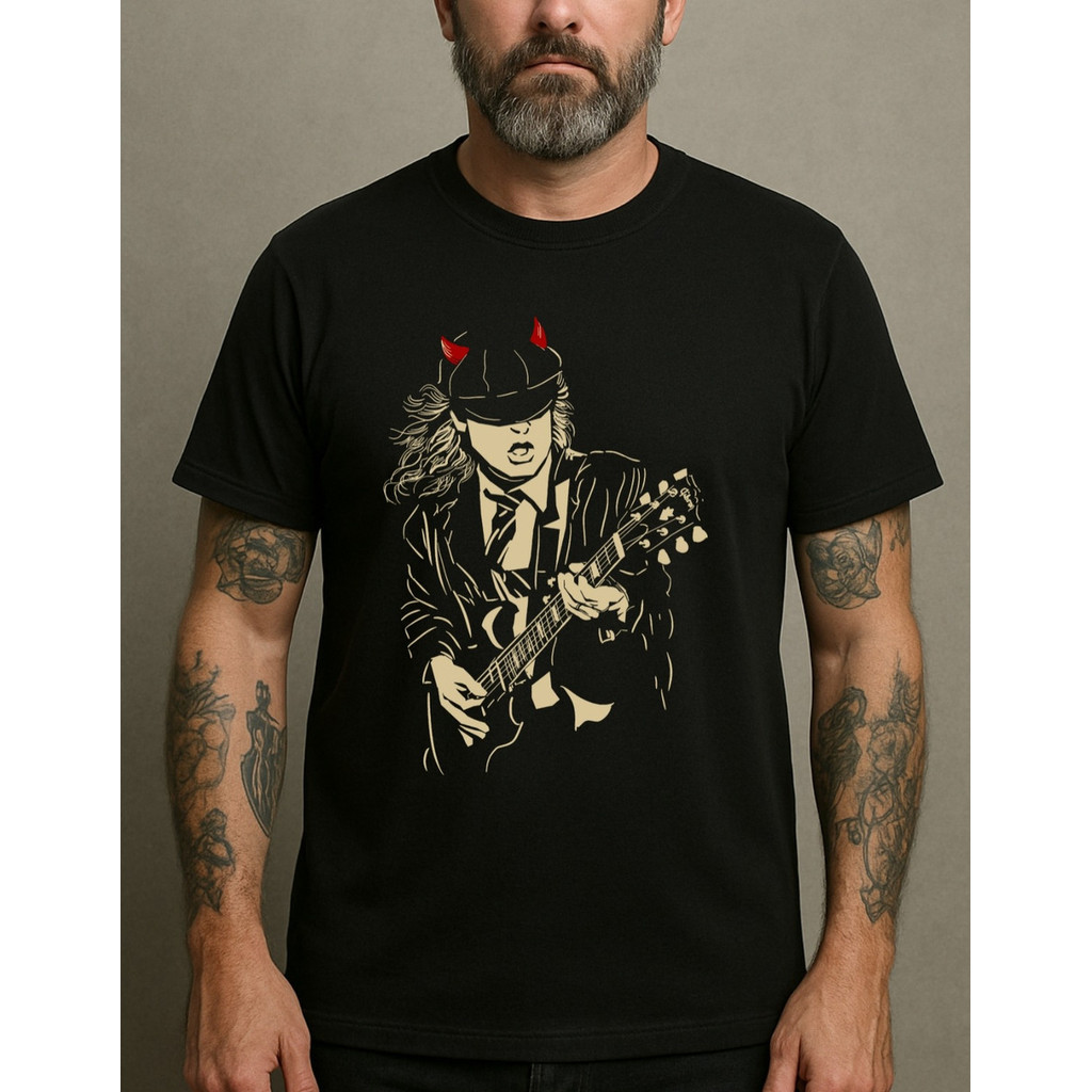 Camiseta Básica Algodão Premium Tshirt Camisa Estampada Banda Rock Ac/dc Acdc 7