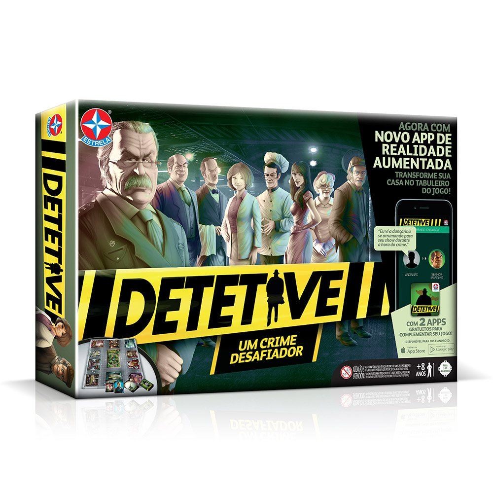 Jogo de Tabuleiro - Detetive - Estrela em Oferta na Shopee