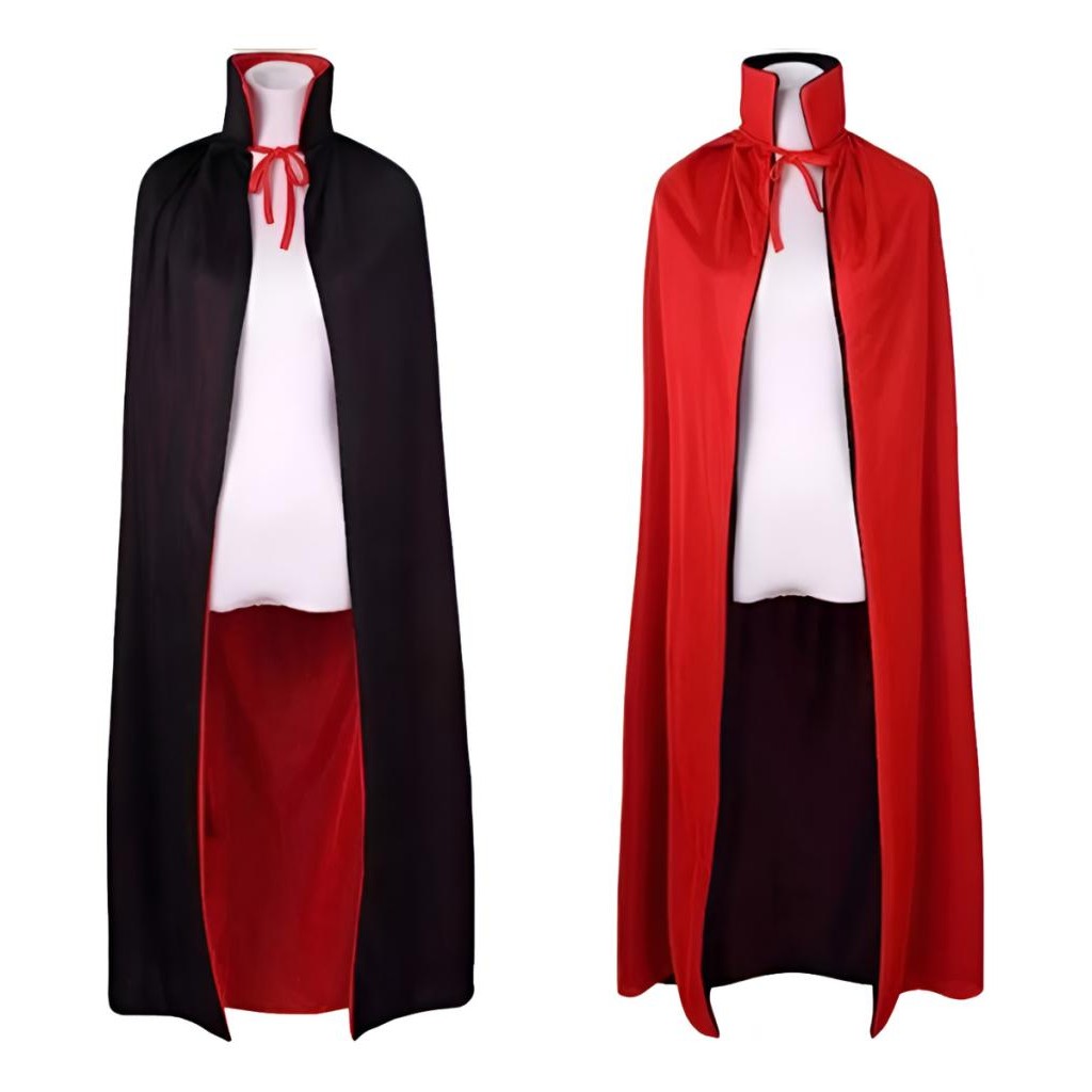 Capa Vampiro Drácula Magico Luxo Dupla Face Adulto