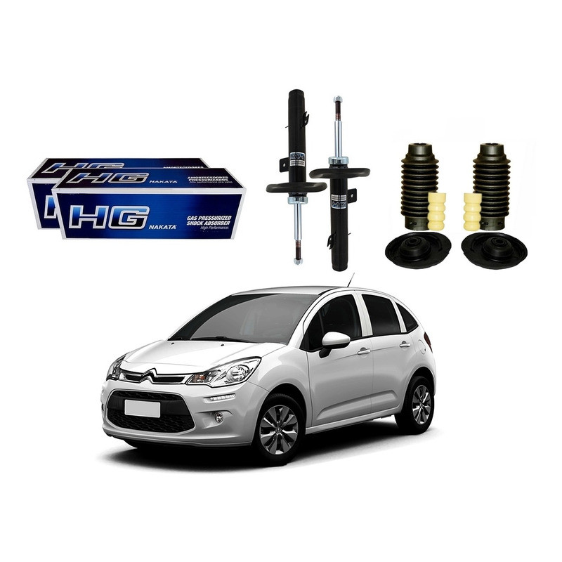 Kit Amortecedor Dianteiro, C3 1.6 Automatico 2013 A 2019