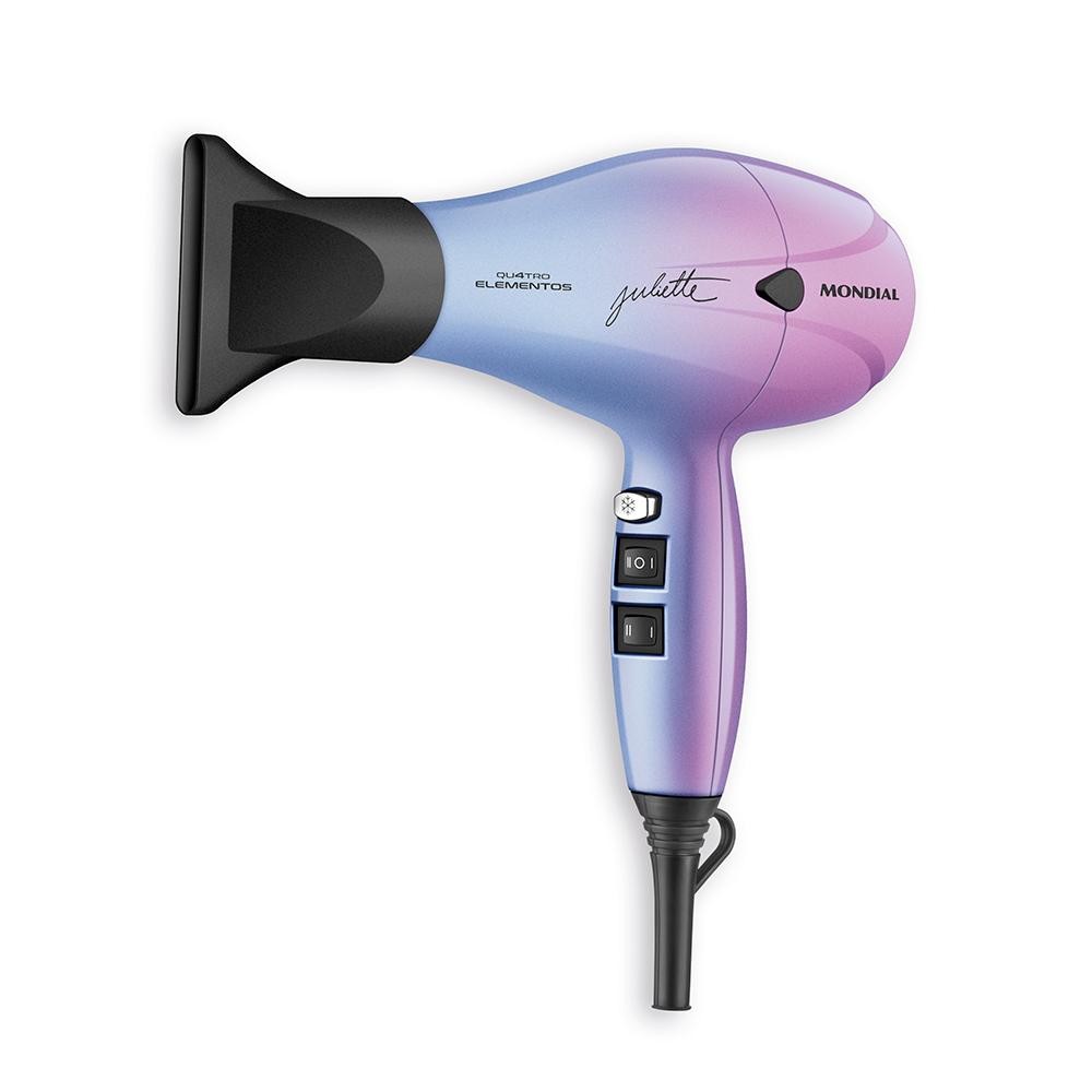 Secador de Cabelo By Juliette Mondial Azul e Rosa 2000W SCP-JU-03