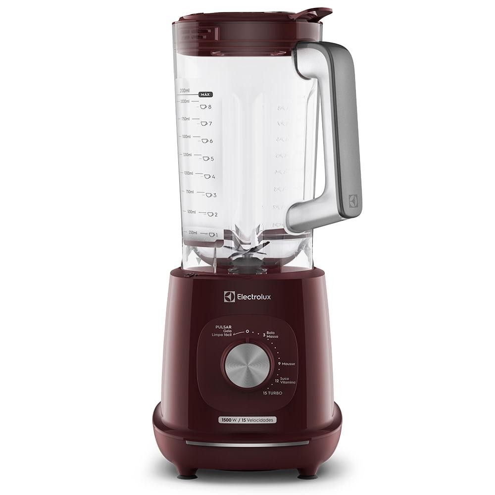 Liquidificador Electrolux 1500W 3.2L Efficient Tri Force 15 Velocidades Vermelho (EBL1510) em Oferta na Shopee