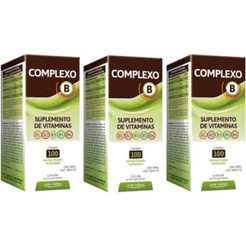 Kit 3 Vitaminas Complexo B 100 Capsulas - Arte Nativa