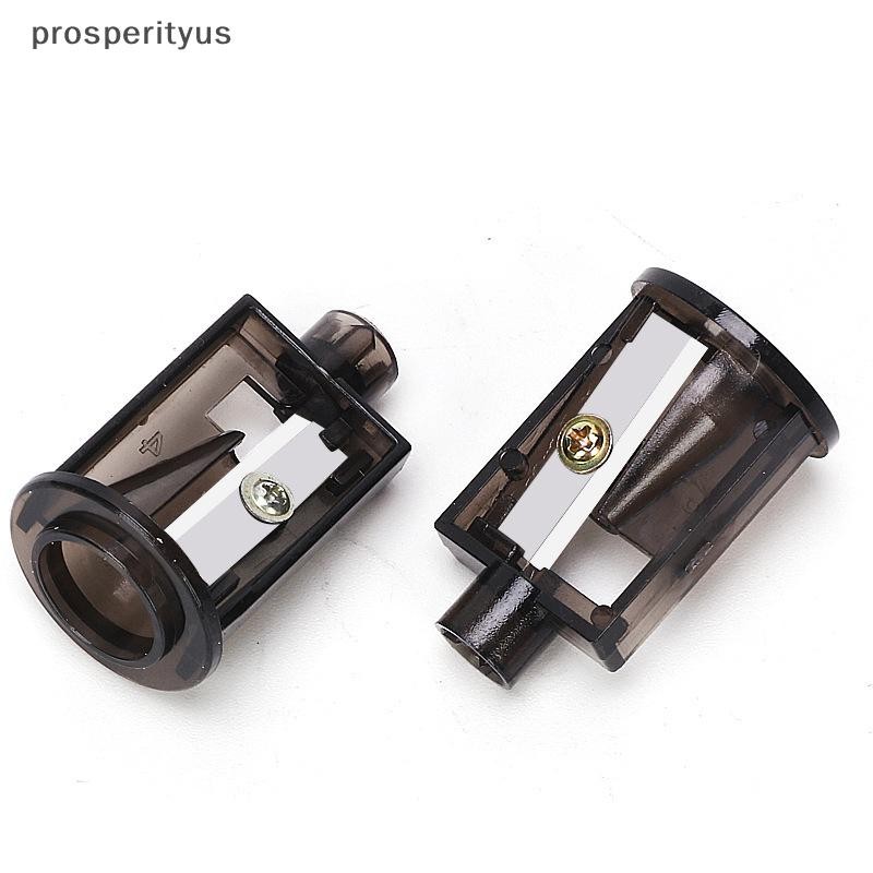 [prosperityus] 2 Pcs Multifuncional Automático Apontador De Lápis Elétrico De Dois Furos Lâminas Sobressalentes De Escri