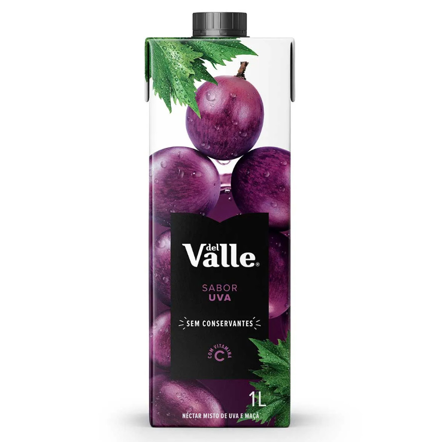 Suco Del Valle Uva 1L 6Un em Oferta na Shopee