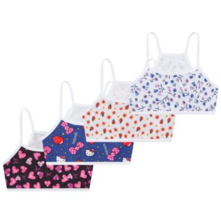 Kit 5 Top Sutiã Infantil Menina Moça Juvenil Algodão Colegial Sem Bojo em Oferta na Shopee