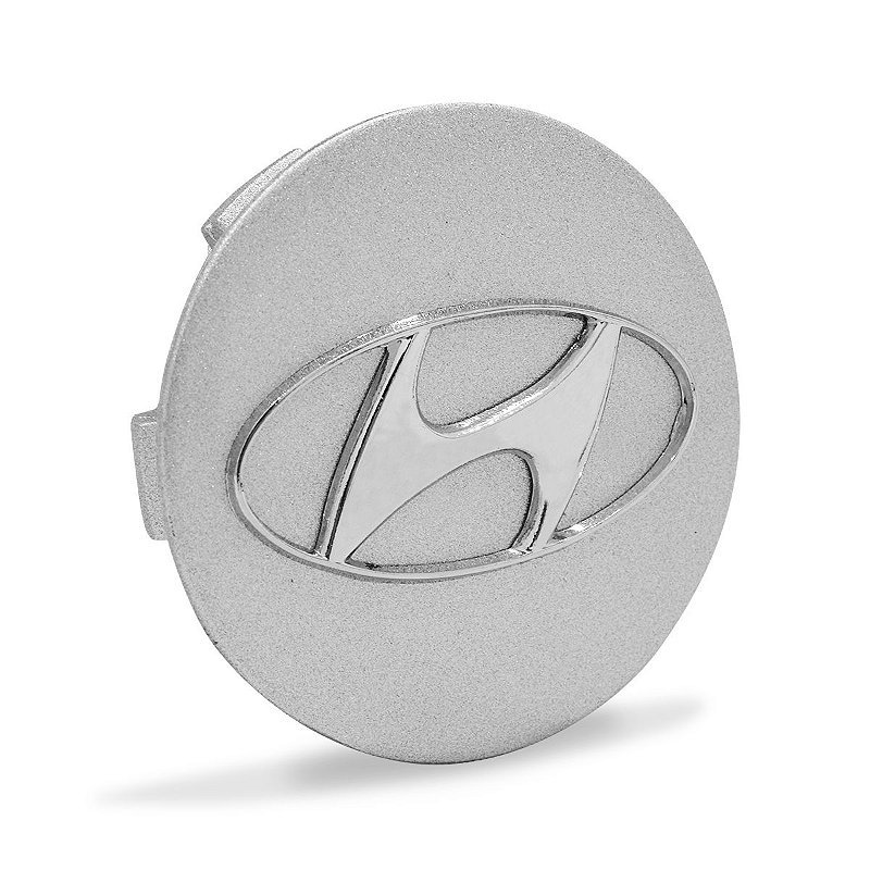 Calota Calotinha Meio Miolo Roda Esportiva Krmai Hyundai Creta PCD 56mm Prata