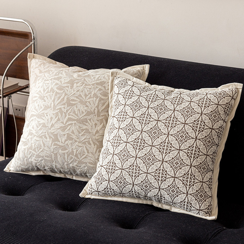 Novo High-End estilo de dinheiro antigo sofá travesseiro Retro creme Chenille cama Bay janela fronha luz estilo luxo tra