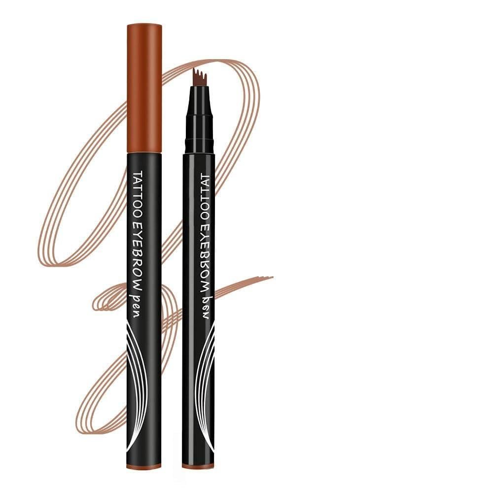 Lápis de Sobrancelha para Microblading, Caneta para Sobrancelhas à Prova d'Água com 4 Pontas, Modelo 2026 Aprimorado, Co