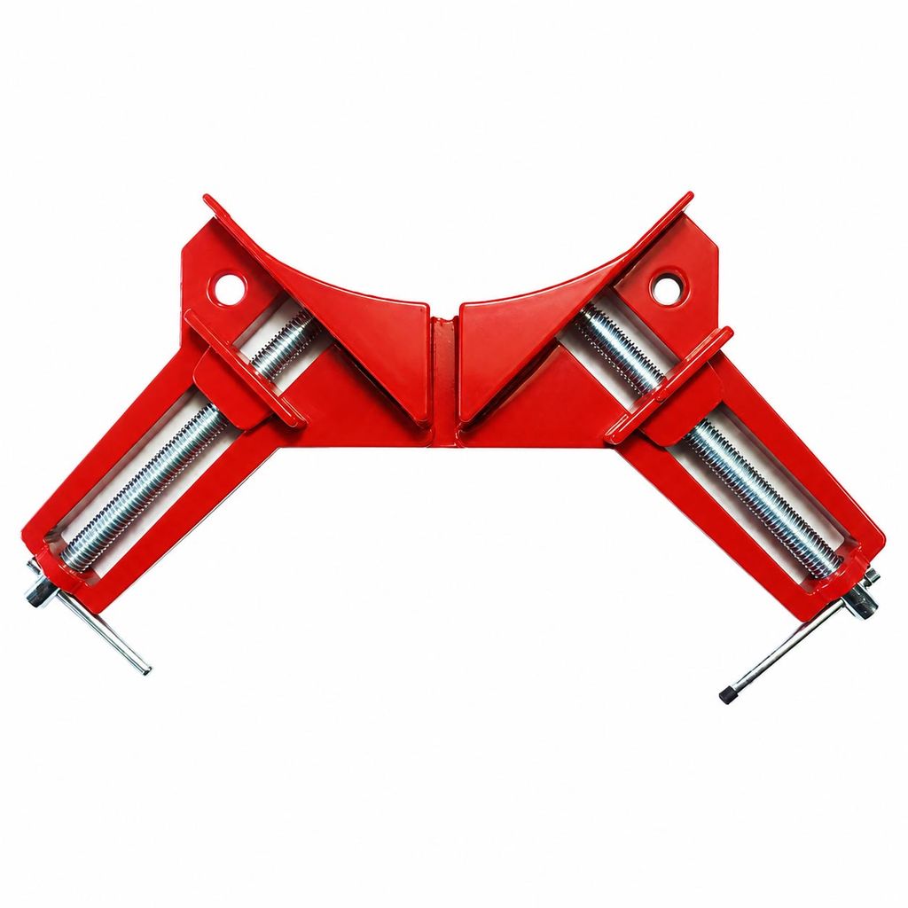 Grampo Sargento Angular 90 Graus 75mm Esquadro Dupla Morsa para Marcenaria Charbs