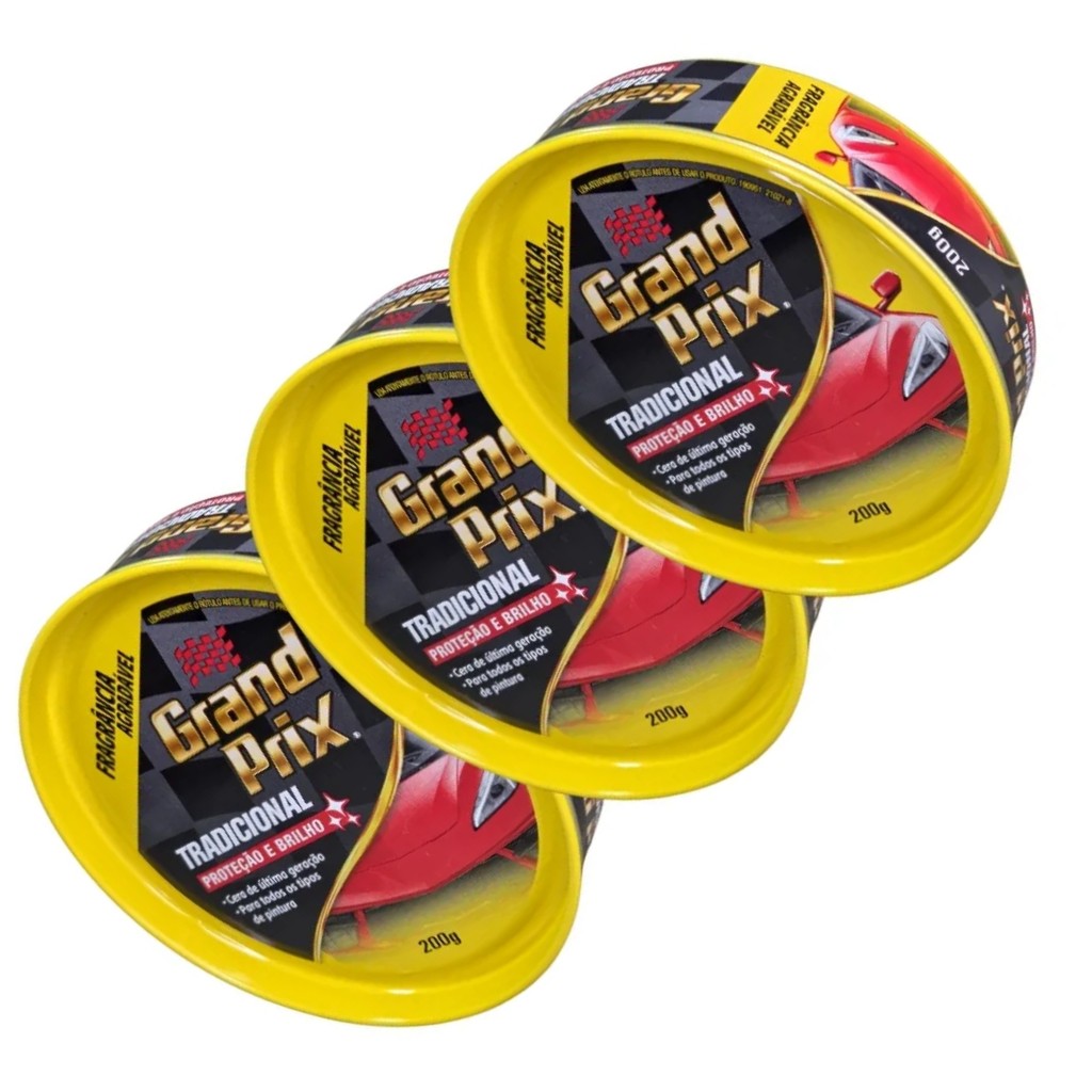 CERA TRADICIONAL PROTEÇÃO E BRILHO GRAND PRIX 200G — imagem 2 de 2