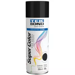 Tinta Spray Tekbond Alta Temperatura Preto Brilhante 350ml