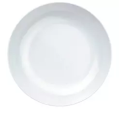 Conjunto de Pratos Fundos Nadir Opaline Blanc 24 Peças