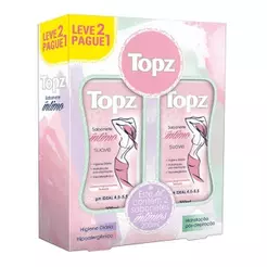 Sabonete Íntimo Líquido Topz Suave 200ml Embalagem com 2 Unidades