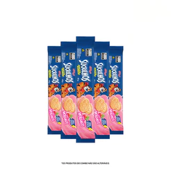 Combo Biscoito Recheado Sucrilhos Morango 85g 6 unidades