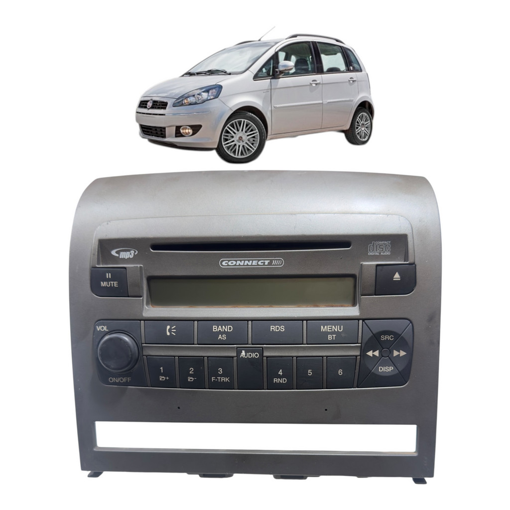 Rádio MP3 Connect Original Fiat Idea 2011 a 2016