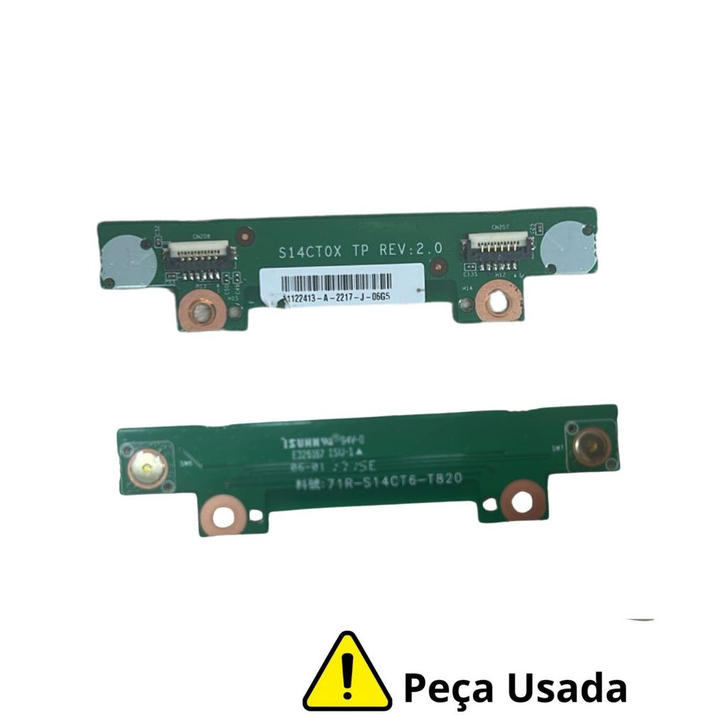 Placa Botão Touchpad Notebook Positivo Stilo Xc3550 PÇ921A-Mp
