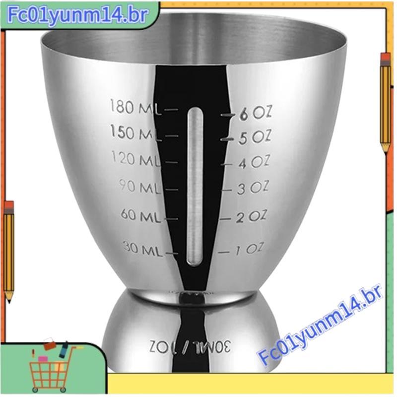 Jigger De Coquetel De Barra De Aço Inoxidável Medido Duplo 1-6 Onças Jiggers De Medição , Ferramenta Agitadora De Copo