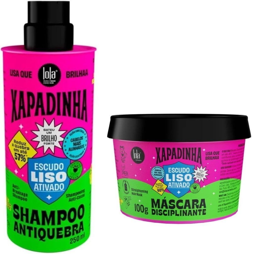Kit Xapadinha Shampoo 250ml + Mascara 100ml  Lola Cosmetics