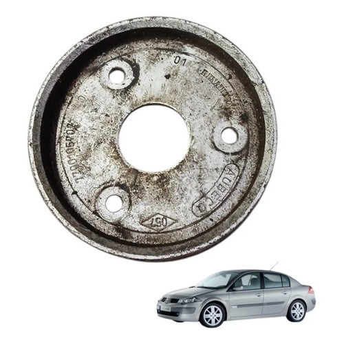 Polia Bomba Direção Hidráulica Renault Megane 1999 A 2007 Cinza Metálico