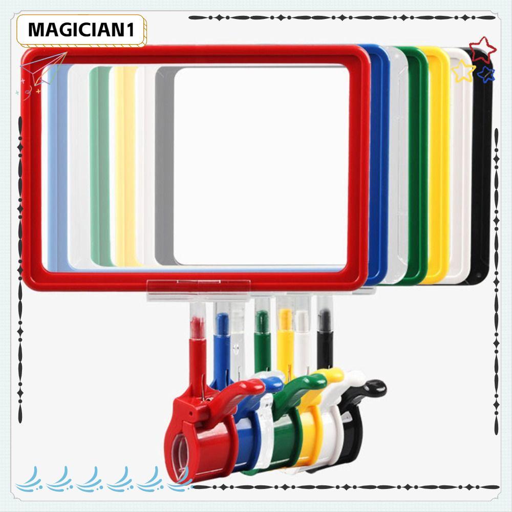 Clipe De Etiqueta De Preço Mágico , Exibição De Mercadoria Giratório De Plástico , Quadro De Pôster POP Colorido A4/A5