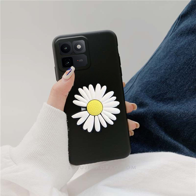 Capa De Telefone Para VIVO IQOO 15T Traseira Elegante Crisântemo Dos Desenhos Animados Suporte Macio À Prova De Poeira S