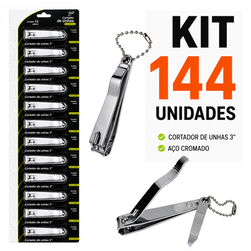 Cortador de Cortar Unha em Cartela Atacado Unheiro de cortar Unha Pé Mão Aço Inox Atacado Barato