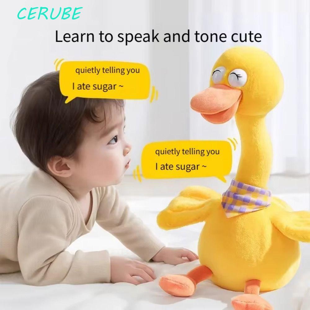 Brinquedo De Pelúcia De Pato Elétrico CERUBE , Dançante Versão Em Inglês Dançando Falante , Interativo