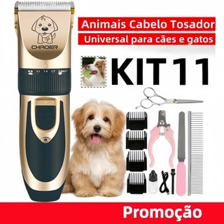 Máquina de Tosa Sem Fio Profissional | Lâmina Reforçada, Fácil de Usar para Tosagem Doméstica de Todos os Pets