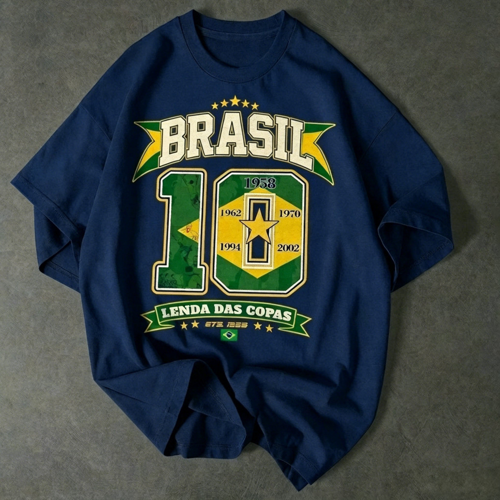 Camiseta Brasil 10 Lenda das Copas Camisa Futebol Torcedor Copa do Mundo 2026 Seleção Brasileira