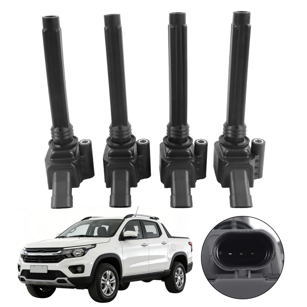 4x Bobinas Ignição Fiat Toro Jeep Renegade 1.8 Flex 2017 2018 2019