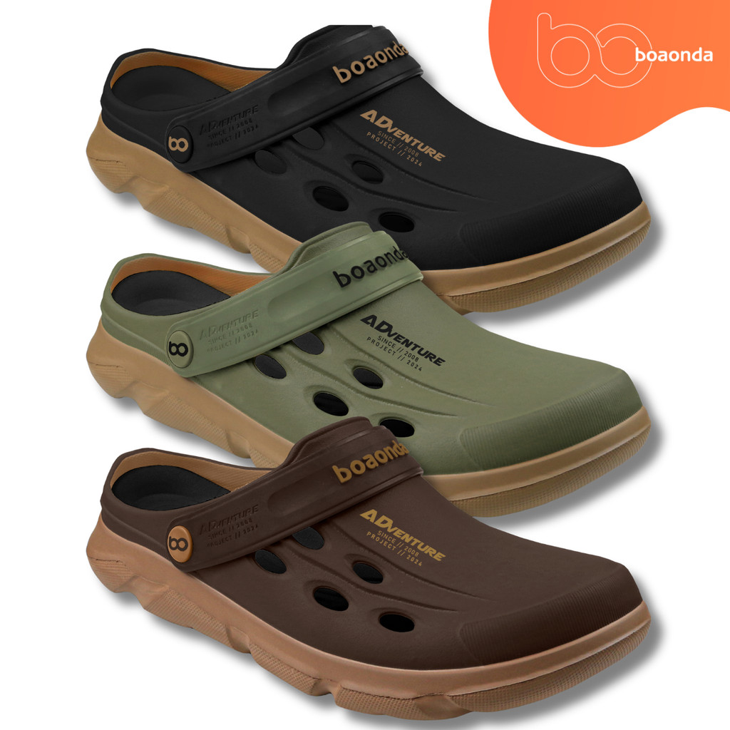 Babuche Masculino BoaOnda Adventure Clog Chinelo Pesca Super Leve Impermeável Dia a Dia