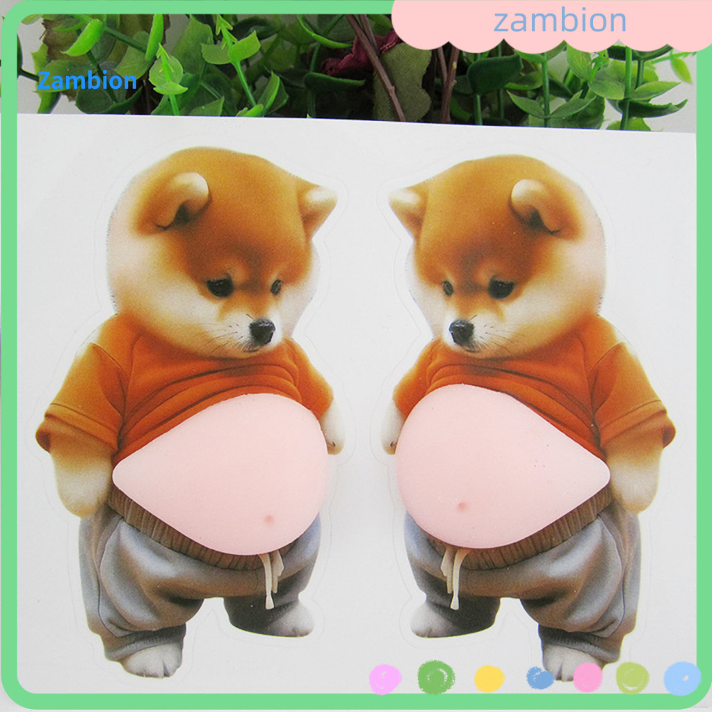 Self-adhesive Bumpers Corner Protector Stickers 2pcs Corgi Belly Soft Bumper Guard Car Door Anti-collision Sticker Table