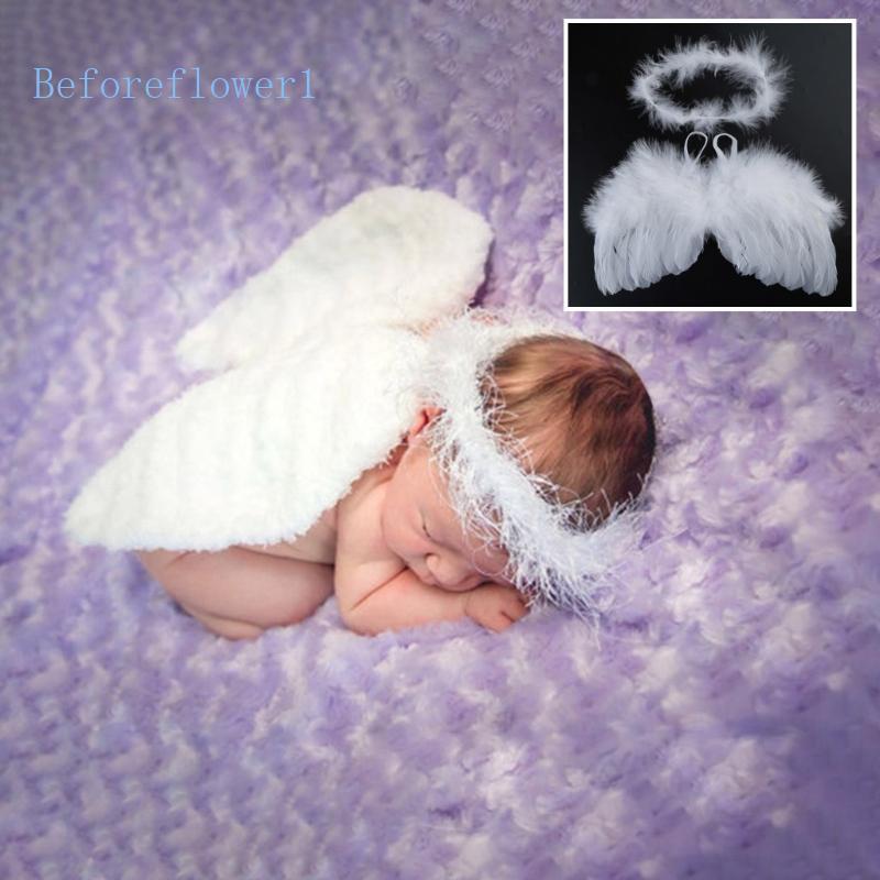 Befo Fotografia Outfits Infantil Foto Cocar Faixa De Cabelo Asa De Pena De Anjo