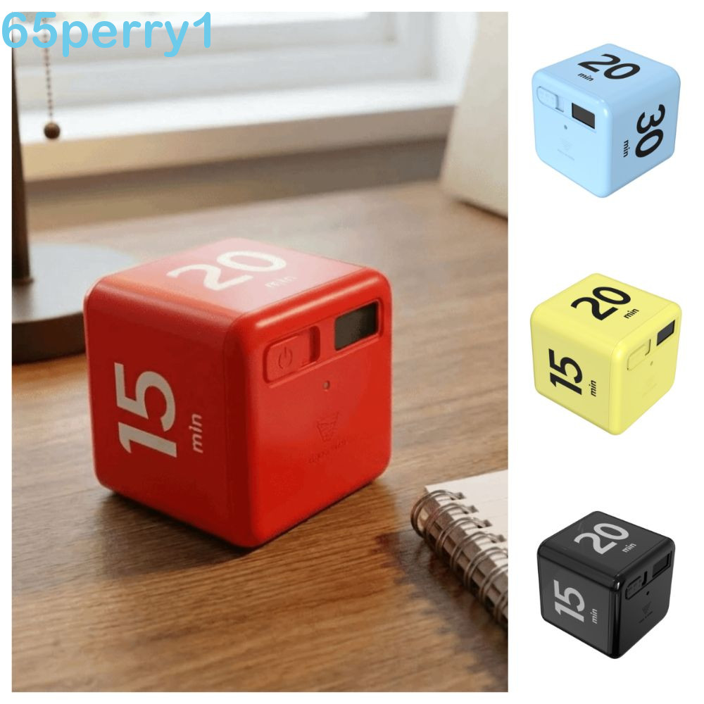 PERRY1 Cube Timer , Display LED 15/20/30/60 min Temporizador De Cozinha , Lembrete Sensível À Gravidade Para Gerenciamen